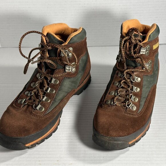 Ladies size 8 Timberland brown leather boots - Picture 1 of 11